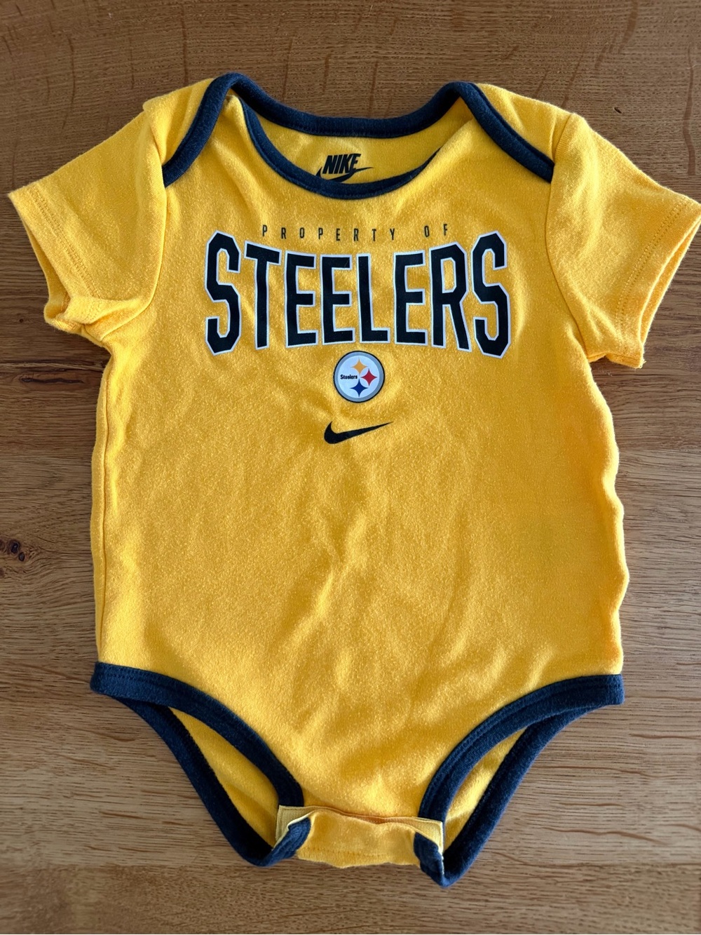 Official NFL Steelers Baby Onesie - 12 month - Like New!